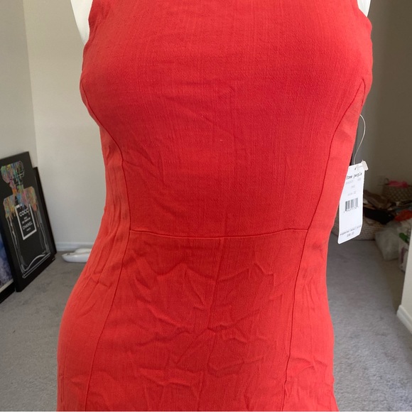 FREE PEOPLE RED MINI DRESS SIZE XS MSRP $98.00 NWT - Picture 9 of 9